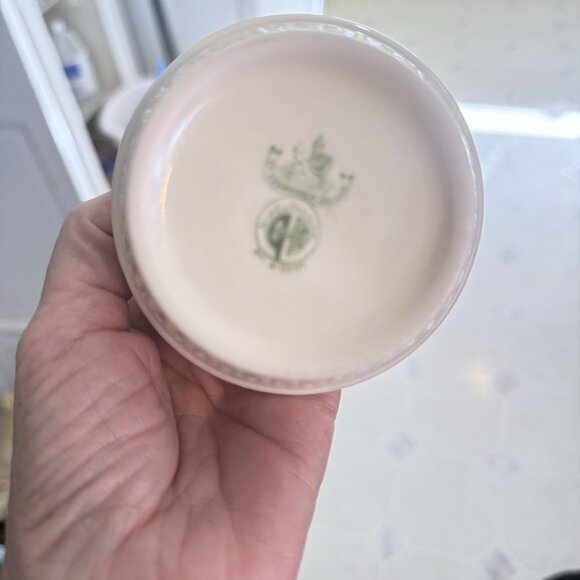 Vintage Belleek Irish Porcelain Creamer & Open Sugar Bowl Set - Picture 9 of 9